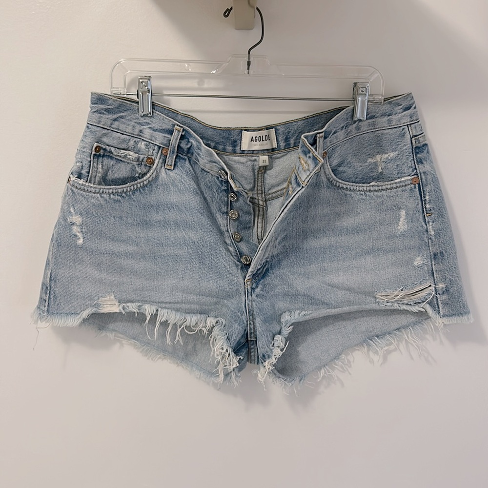 Agolde Parker Cut Off Shorts Swapmeet - Picture 4 of 7